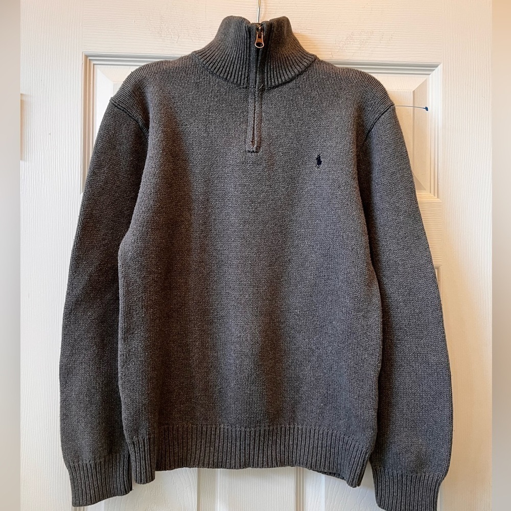 Boys size large Ralph Lauren polo sweater, 100% cotton excellent condition